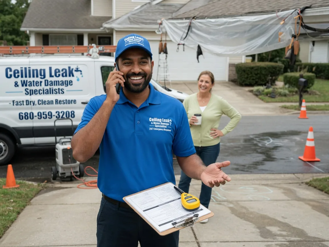 Ceiling Leak Cleanup Wahoo, NE FAQs